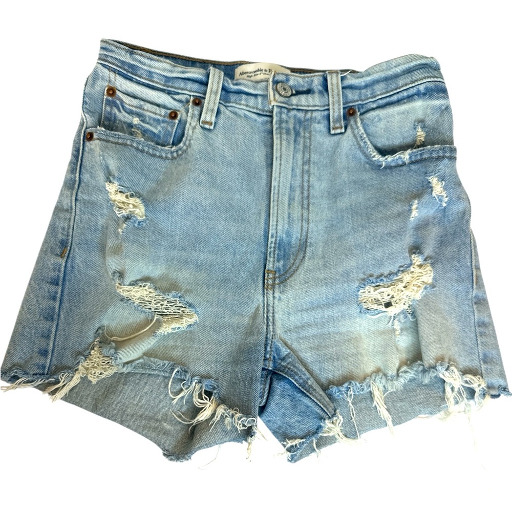 Abercrombie & Fitch Denim High Rise 4" Shorts‎ Women's size 0